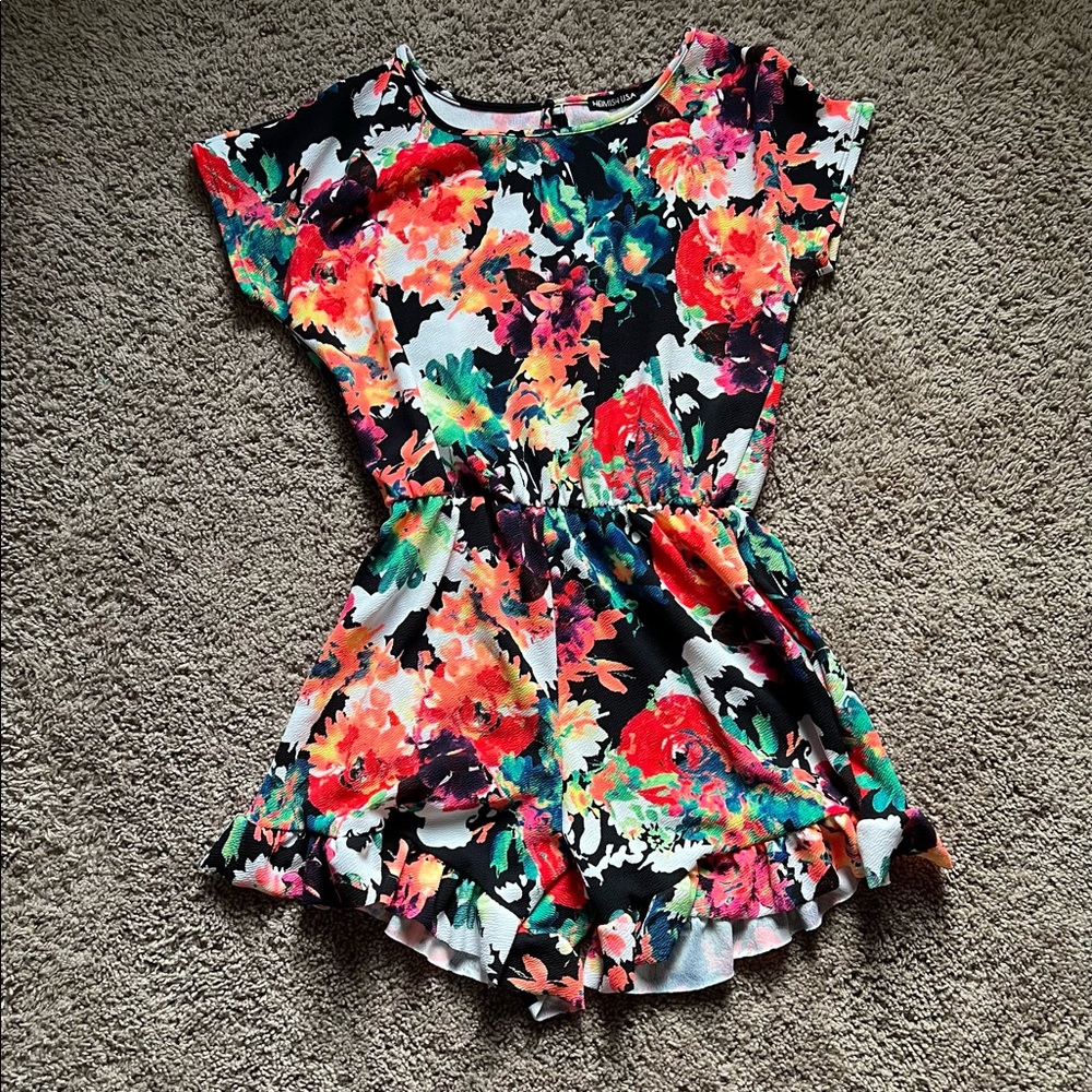 NWT Floral multicolor romper